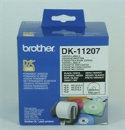 Brother Dk-11207 Cd/Dvd Film Labels 58Mm Diameter White Roll 100