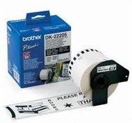 Brother Dk-22205 White Continuous Paper Roll 62Mm X 30.48Mm
