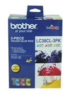 Brother Lc38Cl3Pk Inkjet Cartridge Colour Pack 3