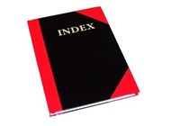 Cumberland Red  Black Gloss Notebook Index A5 200 Pages