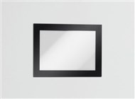 Durable Magaframe Sign Holder Adhesive Back A6 Black Pack 2