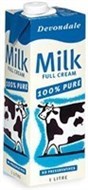 Devondale Long Life Full Cream Milk 1 Litre