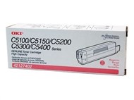 Oki 42127410 C5100  5300 Toner Cartridge Magenta