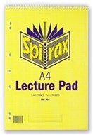 Spirax 905 Top Opening Spiral A4 Lecture Pad 310 X 207Mm 140 Page