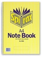 Spirax 595A Side Opening Spiral Notebook A4 240 Page