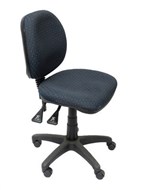 Rapidline EC070 Operator Medium Back Chair Black