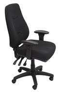 Rapidline Lander Operator Chair 247 High Back Fabric Black