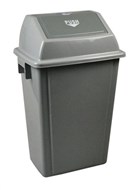 Italplast I 183 Waste Bin Heavy Duty With Swing Top Lid 58 Litre Grey