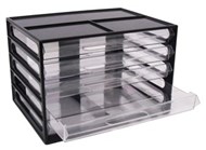 Italplast I 326Blk Document Cabinet 5 Drawer A4 Black