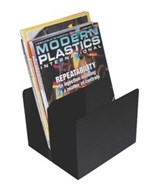 Italplast I 401Blk Metal Book Rack Black