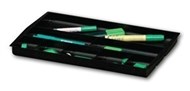 Italplast I 70Gr Greenr Drawer Tidy 8 Compartment Black
