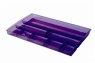 Italplast I 70Tpr Tinted Coloured Drawer Tidy Tint Purple