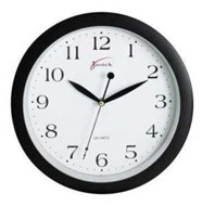 Jastek Round Clock 25Cm Black