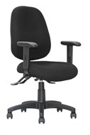 Optima Ii Office Chair High Back With Arms Zeneth Charcoal