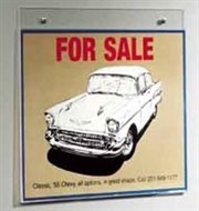 DeflectO 46901 Wall Sign Holder Wall A4 Landscape