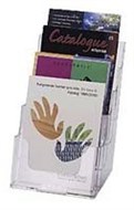 DeflectO 77901 Standard Brochure Holder A5 Four Tier