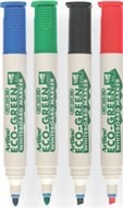 Artline EcoGreen Whiteboard Chisel Asst 25Mm Wallet 4