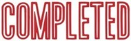 Xstamper 1026 Message Stamp Completed Red