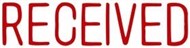 Xstamper 1116 Message Stamp Received Red