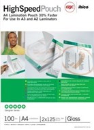 Gbc A4 125 Micron High Speed Pouches Pack 100