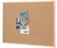 Quartet Economy Woodframe Cork Board 450 X 600Mm