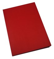 Binding Cover Leathergrain Red Pack 100