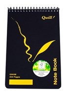 Quill Q563B Note Book Spiral Bound 200Mmx127Mm Top Opening With 300 Pages Made From Fsc Certified Paper