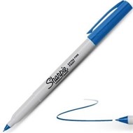 Sharpie Marker Permanent Blue Extra Fine  Bullet Point