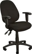Ys Design 08A Typist Chair With Arms Charcoal