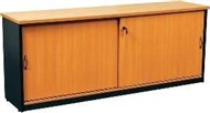 Ys Design Oxley Credenza 1800 X 450 X 730Mm Beech Ironstone