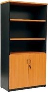 Ys Design Oxley Half Door Storage Cupboard 900 X 450 X 1800Mm Beech Ironstone