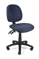 Ys Design Ys07 Task Chair Medium Back No Arms Blue