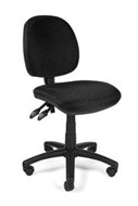 Ys Design Ys07 Task Chair Medium Back No Arms Black