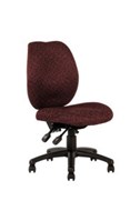Ys Design Sabina Task Chair High Back No Arms Burgundy YS43