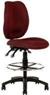 Ys Design Sarah Draughtsman Chair High Back Burgundy