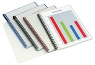 Marbig Refillable Display Book A4 20 Pocket Black W/Clear Front