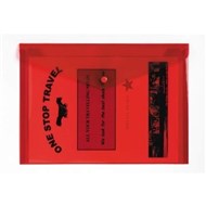 Marbig Doculope Wallet With Button A4 Red