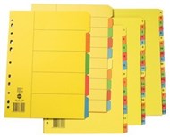 Marbig Dividers Index A4 Bright A-Z