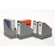 Marbig Magazine Box Grey Pack 4