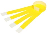Rexel Tyvek Wristbands With Serial Number Fluoro Yellow Pack 10