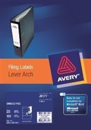 Avery 936051 J8171 Inkjet Labels Smudge Free Lever Arch 4 Per Sheet Pack 25