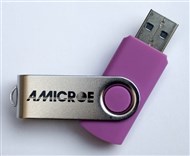 Amicroe Ami16Gb-Usb2Sp Flash Drive Usb Swivel Top 16Gb Pink