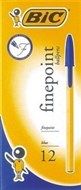 Bic Cristal Ballpoint Pens Fine Blue Box 12