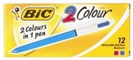 Bic Two Colour Retractable Medium Ballpoint Pen