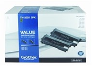 Brother Tn-2025 Mono Laser Toner Cartridge Pack 2