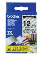 Brother Tze-131 Labelling Tape Black On Clear 12Mm X 8M