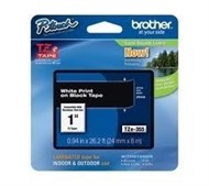 Brother Tze-355 Tape24Mm White On Black Laminated