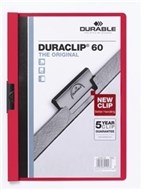Durable Duraclip Files Portrait 60 Sheet Capacity A4 Red