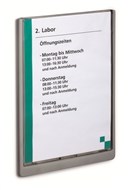 Durable Click Door Sign Grey A4