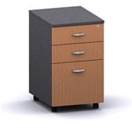 Ddk Accent 2 Drawer And File Mobile Pedestal 406 X 510 X 670Mm Is/Beech